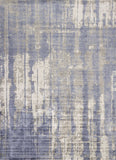 3' X 5' Gray And Ivory Abstract Hand Loomed Area Rug