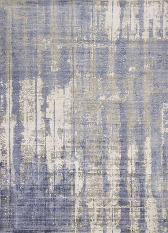3' X 5' Gray And Ivory Abstract Hand Loomed Area Rug
