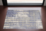 3' X 5' Gray And Ivory Abstract Hand Loomed Area Rug