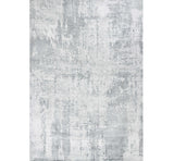 3' X 5' Dark Gray And Light Gray Abstract Hand Loomed Area Rug