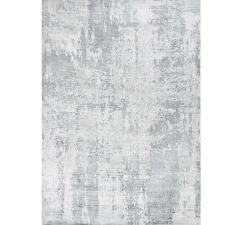 3' X 5' Dark Gray And Light Gray Abstract Hand Loomed Area Rug