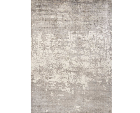 3' X 5' Beige And Ivory Abstract Hand Loomed Area Rug