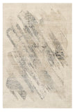 5' X 8' Ivory And Gray Abstract Area Rug