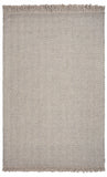 5' X 8' Beige And Gray Wool Chevron Hand Woven Area Rug