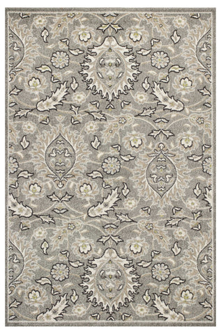 8' X 10' Taupe And Ivory Abstract Washable Indoor Outdoor Area Rug