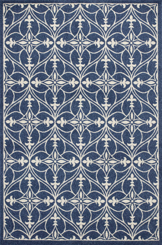 8' X 10' Linen Abstract Washable Indoor Outdoor Area Rug