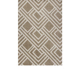 6' X 9' Ivory And Blue Indoor Outdoor Area Rug