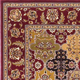 2' X 3' Red Orange And Black Quatrefoil Area Rug