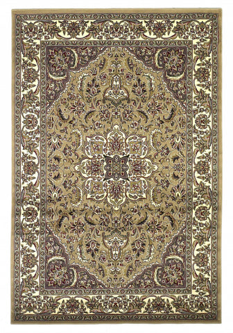 8' X 10' Blue Abstract Washable Non Skid Indoor Outdoor Area Rug