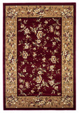 2' X 3' Red and Beige Area Rug