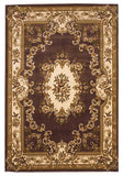 8' X 10' Artichoke Green And Ivory Abstract Washable Indoor Outdoor Area Rug