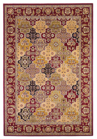 8' X 10' Beige Teal Blue And Ivory Abstract Washable Indoor Outdoor Area Rug