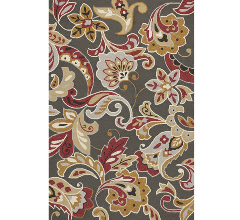 8' X 10' Sky Blue Teal Blue And Brown Geometric Washable Indoor Outdoor Area Rug