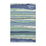 8' X 10' Gray And Off White Abstract Washable Indoor Outdoor Area Rug
