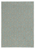 8' X 10' Beige And Gray Tribal Washable Indoor Outdoor Area Rug