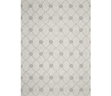 2' X 4' Ivory And Gray Wool Ogee Hand Tufted Area Rug