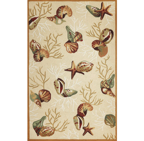 2' X 4' Beige Hand Tufted Area Rug