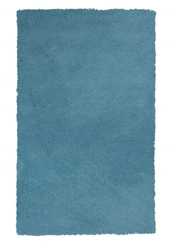 8' X 10' Brown Blue And Taupe Ombre Washable Indoor Outdoor Area Rug