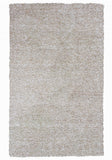 2' X 4' Ivory Shag Hand Woven Area Rug