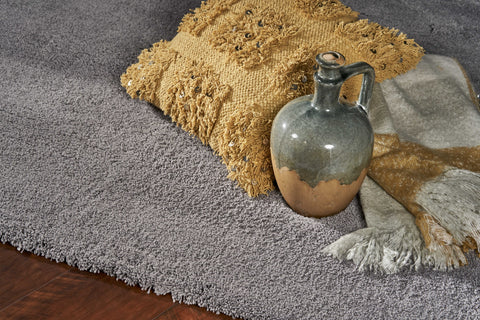 2' X 4' Gray Hand Woven Area Rug