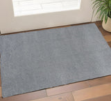 2' X 4' Gray Hand Woven Area Rug