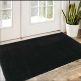 2' X 4' Espresso Shag Hand Woven Area Rug
