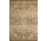 3' X 5' Beige And Tan Floral Medallion Area Rug