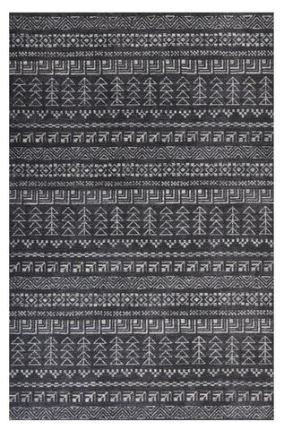 3' X 5' Gray Tribal Area Rug