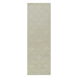 2' X 4' Gray And Ivory Wool Geometric Hand Tufted Area Rug