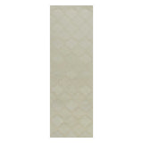 2' X 4' Gray And Ivory Wool Geometric Hand Tufted Area Rug