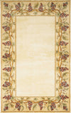 2' X 3' Ivory Wool Floral Hand Tufted Area Rug