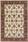 3' X 5' Red Ivory And Brown Floral Medallion Area Rug