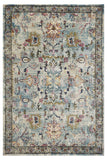 3' x 5' Light Blue Floral Vines Area Rug