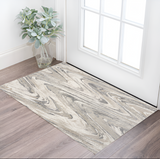 3' X 5' Gray And Tan Abstract Area Rug