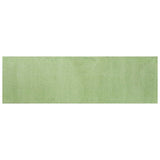 7' Green Hand Woven Runner Rug