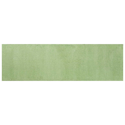 7' Green Hand Woven Runner Rug