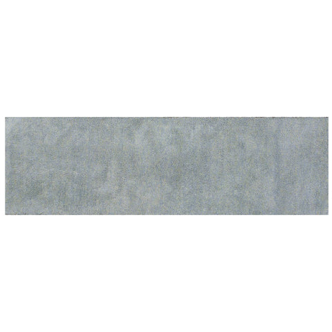8' Blue Shag Hand Woven Runner Rug