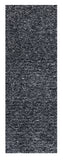 8' Black And White Hand Woven Runner Rug