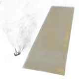 8' Canary Yellow Shag Hand Woven Runner Rug