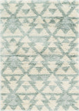 4' X 6' Ivory And Gray Geometric Distressed Area Rug