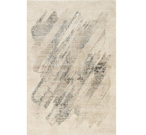 3' X 5' Gray And Ivory Abstract Distressed Area Rug