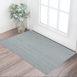 3' X 5' Blue Shag Hand Woven Area Rug