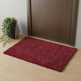 3' X 5' Red Heather Plain Area Rug