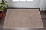 3' X 5' Beige Shag Hand Woven Area Rug