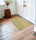 3' X 5' Canary Yellow Shag Hand Woven Area Rug