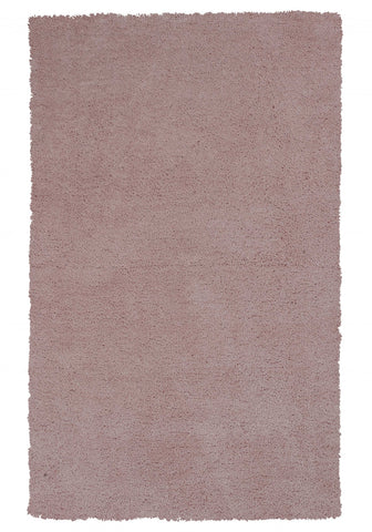 3' X 5' Pink Shag Hand Woven Area Rug