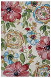 3' X 5' Sand Beige Hand Hooked Area Rug
