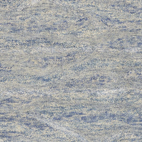 3' X 5' Blue And Beige Abstract Hand Tufted Area Rug