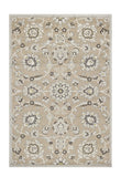 5' X 8' Gray And Ivory Floral Indoor Outdoor Area Rug