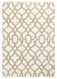 3' X 5' Beige and Ivory Area Rug
